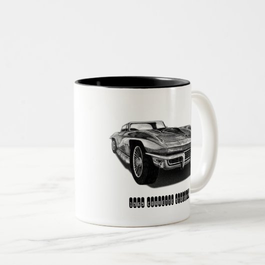 Korvettestingray-Tasse 1969 Zweifarbige Tasse (VorderseiteRechts)