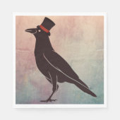 Korviden - Tophat Blackbird Raven Serviette (Vorderseite)