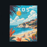 Kos Griechenland Reisen Kunst Vintag Fleecedecke<br><div class="desc">Kos retro Vektordesign. Kos,  eine der Dodekanesinseln Griechenlands,  ist bekannt für seine üppigen Sandstrände. Sie ist reich an griechischen und römischen Sehenswürdigkeiten,  insbesondere in und um Kos Town.</div>