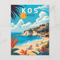 Kos Griechenland Reisen Kunst Vintag