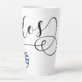 Kos Heart in Flag, Griechenland, I Liebe Kos, Cos Milchtasse (Vorderseite)