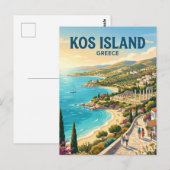 Kos Insel Griechenland Postkarte (Vorne/Hinten)