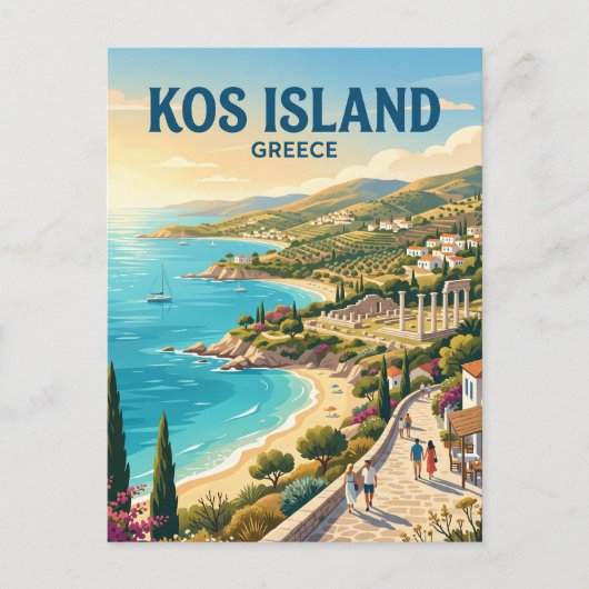 Kos Insel Griechenland Postkarte (Vorderseite)
