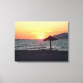 KOs Island Greece Mastichari Beach Sunset Leinwand (Vorderseite)