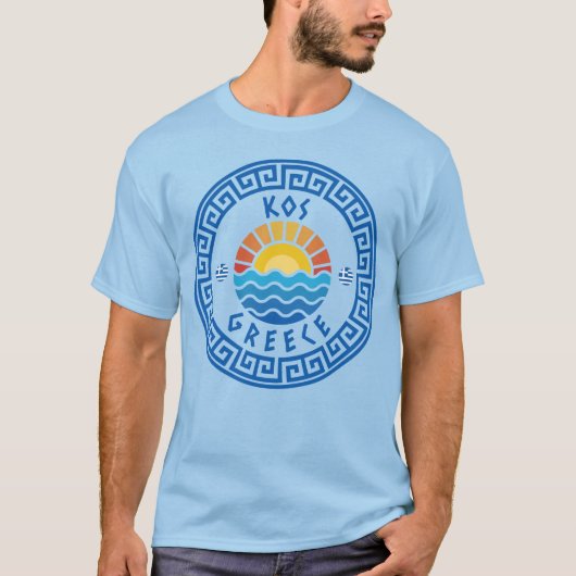 KOS Island, Griechenland - Light Blue Men's T-Shirt (Vorderseite)