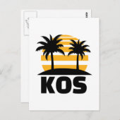 Kos Postkarte (Vorne/Hinten)