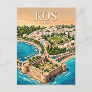 Kos Stadt Griechenland Postkarte