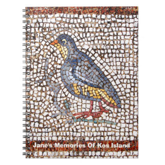 Kos Vogel-Mosaik-Notizbuch Notizblock