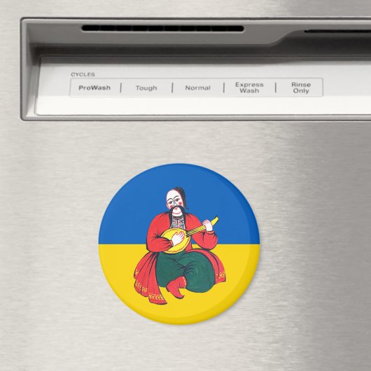 Kosak mit einem Musikinstrument Magnet (In Situ (Geschirrspüler))