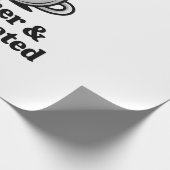 Koscher und koffeinierter jüdischer Kaffee Hanukka Geschenkpapier (Ecke)