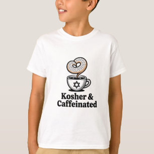 Koscher und koffeinierter jüdischer Kaffee Hanukka T-Shirt