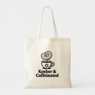 Koscher und koffeinierter jüdischer Kaffee Hanukka Tragetasche