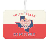 Kosciusko Polnisch Texan Autolufterfrischer (Rückseite)