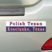 Kosciusko Polnischer Texan Autoaufkleber (Auf Auto)