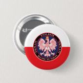Kosciusko Runde Polnisch Texan Button (Vorne & Hinten)