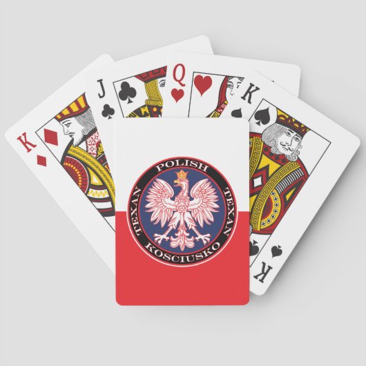 Kosciusko Runde Polnisch Texan Spielkarten (Rückseite)