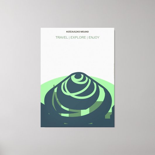 Kosciuszko Mound Leinwanddruck (Vorderseite)