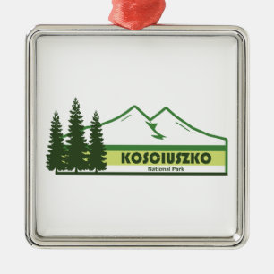 Kosciuszko-Nationalpark grüne Streifen Ornament Aus Metall