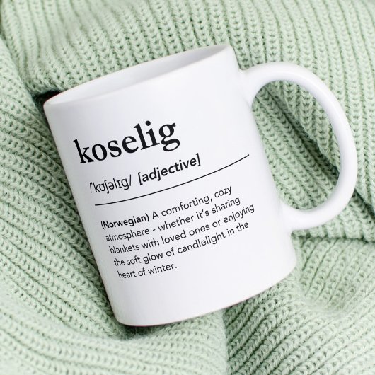 Koselig definiert Norwegisches Wörterbuch Kaffeetasse