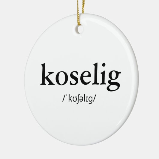 Koselig Wörterbuch Phonetic Nordic Word Scandi Keramik Ornament (Links)