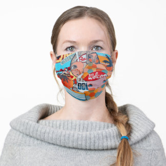 Kosharek Art Vintage Florida-Gemälde Gesichtsmaske