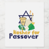 Kosher 4 Passover Weinetikett (Einzelnes Label)