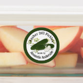 Kosher Dill Pickles Labels Etiketten (Befestigt)