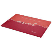 Kosher Kitchen Script Meat Red Cutting Board Schneidebrett (Ecke)