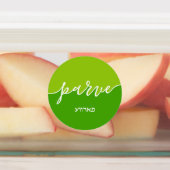 Kosher Kitchen Script w Hebrew Dairy Meat Parve Etiketten (Befestigt)