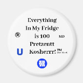 KOSHER KÜHLSCHRANKMAGNET (Vorne)