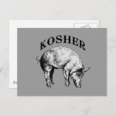 Kosher Postkarte (Vorne/Hinten)