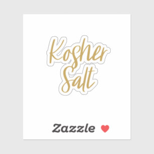 Kosher Salt Storage Sticker