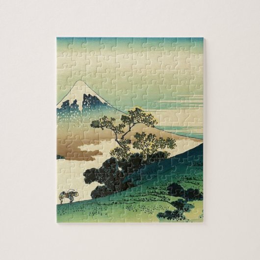 Koshu Inume Toge - Katsushika Hokusai Ukiyo-e Puzzle (Vertikal)