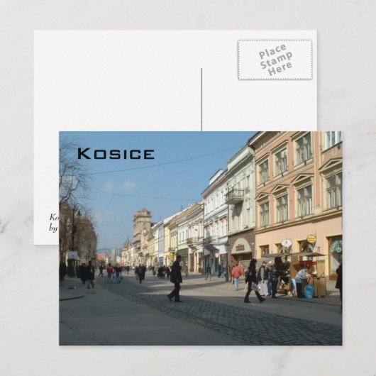 Kosice Postkarte (Vorne/Hinten)