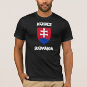 Kosice, Slowakei mit Wappen T-Shirt (Vorderseite)