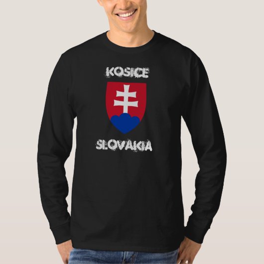 Kosice, Slowakei mit Wappen T-Shirt (Vorderseite)
