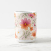Kosmen blühen in pastellfarbener Harmonie Kaffeetasse (Mittel)