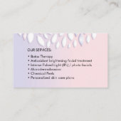 Kosmetik bilden Studio-Visitenkarte Visitenkarte (Rückseite)