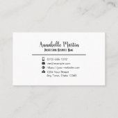 Kosmetik Brush Make-up Artist Visitenkarte (Rückseite)