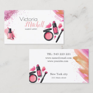 Kosmetik für Make-up-Künstler Visitenkarte