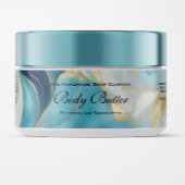 Kosmetik-JAR-Label - Blaues Marmor und Gold