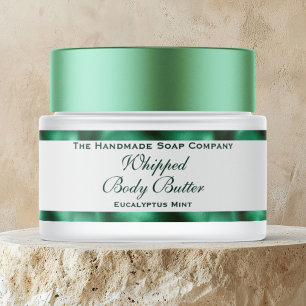 Kosmetik Körperbutter grüne Folie & weiße Dose