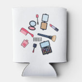 Kosmetik / Make-up Cartoon Illustration Dosenkühler (Rückseite)