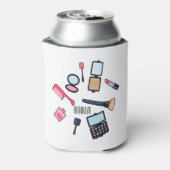 Kosmetik / Make-up Cartoon Illustration Dosenkühler (Kanne Rückseite)