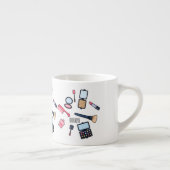 Kosmetik / Make-up Cartoon Illustration Espressotasse (Rechts)