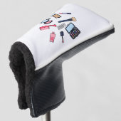 Kosmetik / Make-up Cartoon Illustration Golf Headcover (3/4 Vorderseite)