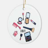 Kosmetik / Make-up Cartoon Illustration Keramik Ornament (Links)