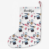 Kosmetik / Make-up Cartoon Illustration Kleiner Weihnachtsstrumpf (Rückseite)