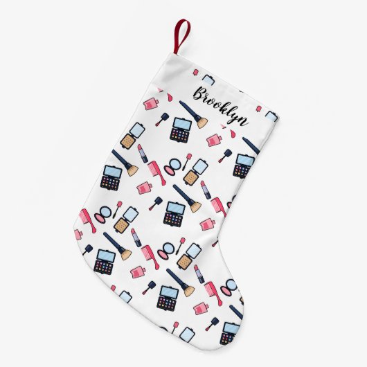 Kosmetik / Make-up Cartoon Illustration Kleiner Weihnachtsstrumpf (Vorderansicht (hängend))