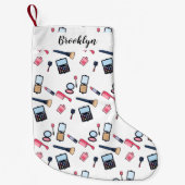 Kosmetik / Make-up Cartoon Illustration Kleiner Weihnachtsstrumpf (Vorderseite)